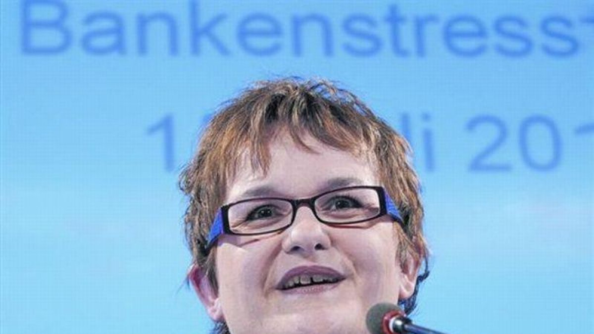 Sabine Lautenschläger, vicepresidenta del Mecanismo Único de Supervisión del Banco Central Europeo.-ARCHIVO / AFP PHOTO
