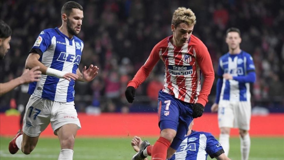 Griezmann, durante el partido del Atlético contra el Alavés del sábado pasado. / GABRIEL BOUYS / AFP-/ GABRIEL BOUYS / AFP