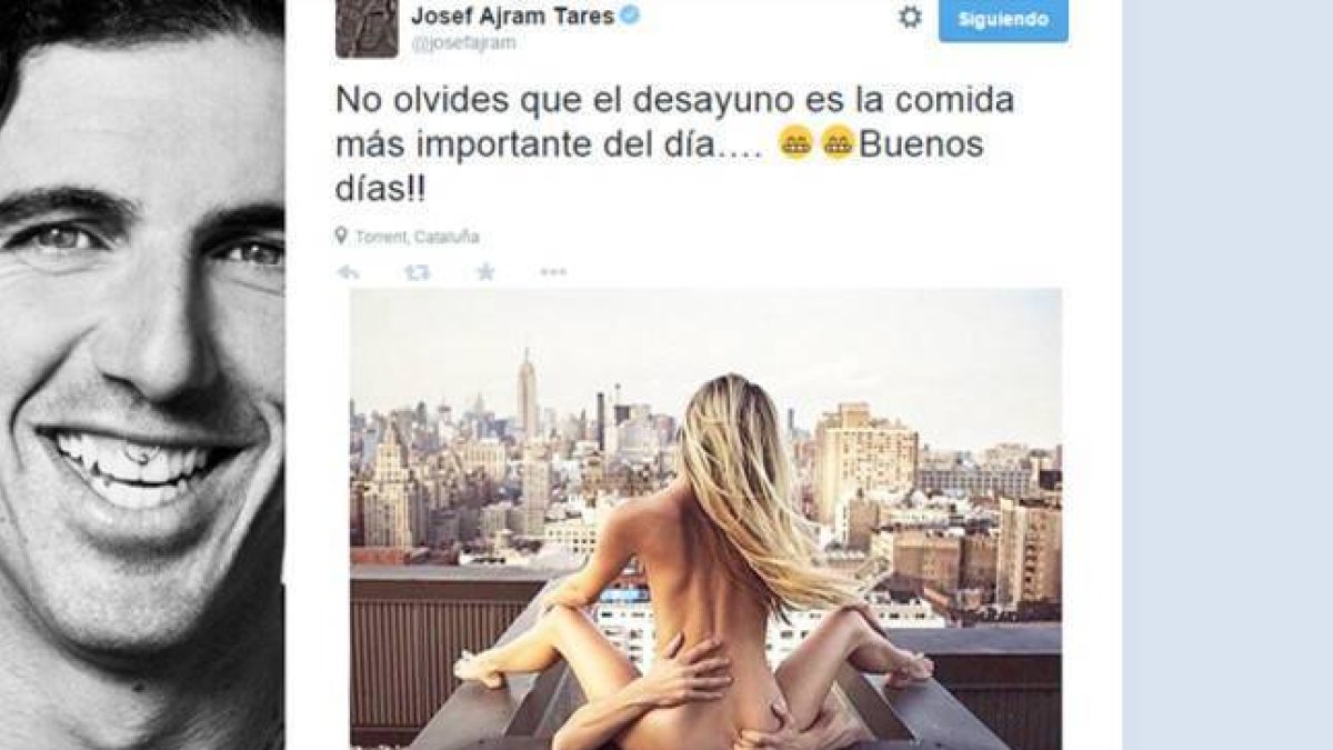 El curioso tuit de buenos días de Josef Ajram.-TWITTER