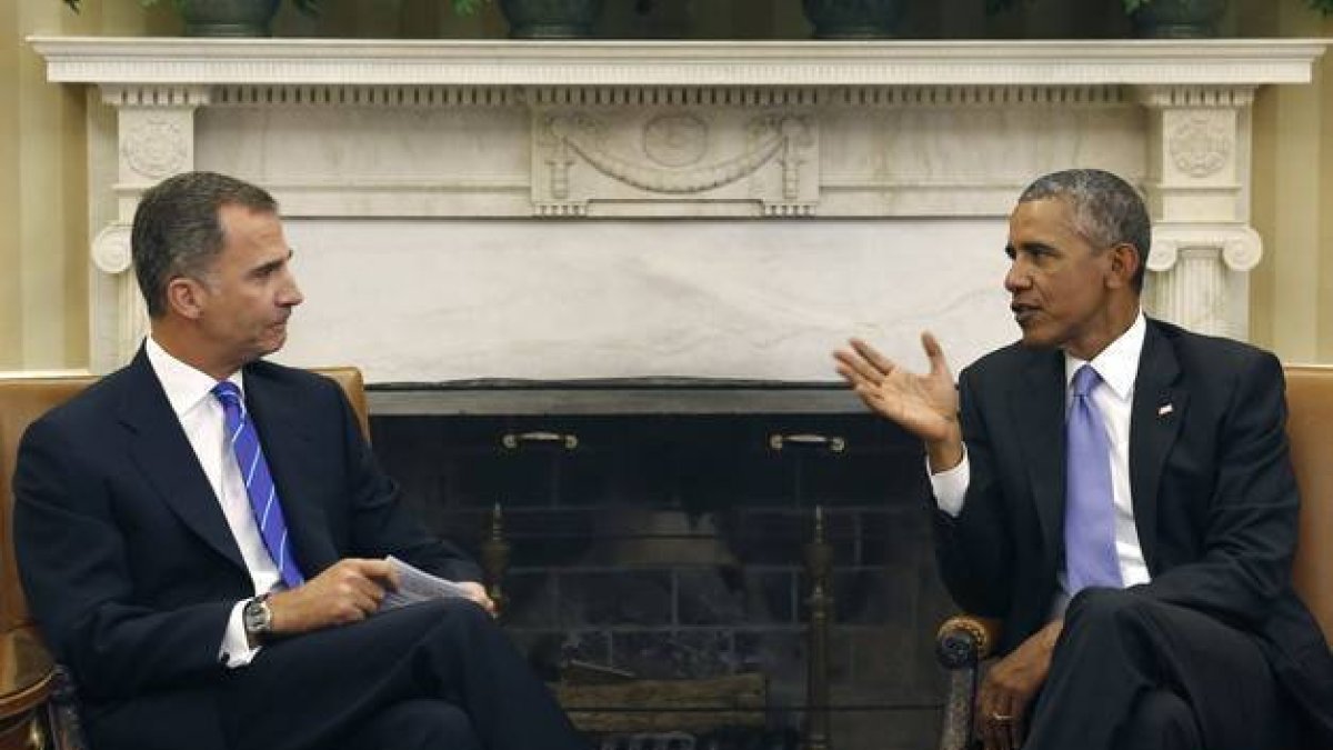 El Rey con Obama.-EFE