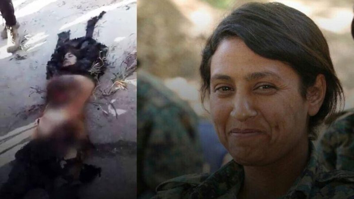 La combatienta Amina Omar conocida como Barin Kobane, mutilada por las fuerzas turco-sirias.-OBSERVATORIO SIRIO PARA LOS DERECHOS HUMANOS (YOUTUBE)