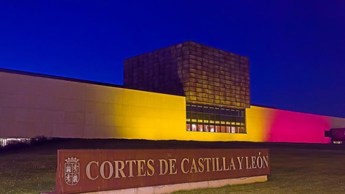 La bandera belga ondea en la sede de las Cortes como homenaje a los fallecidos durante el ataque terrorista.-P. REQUEJO