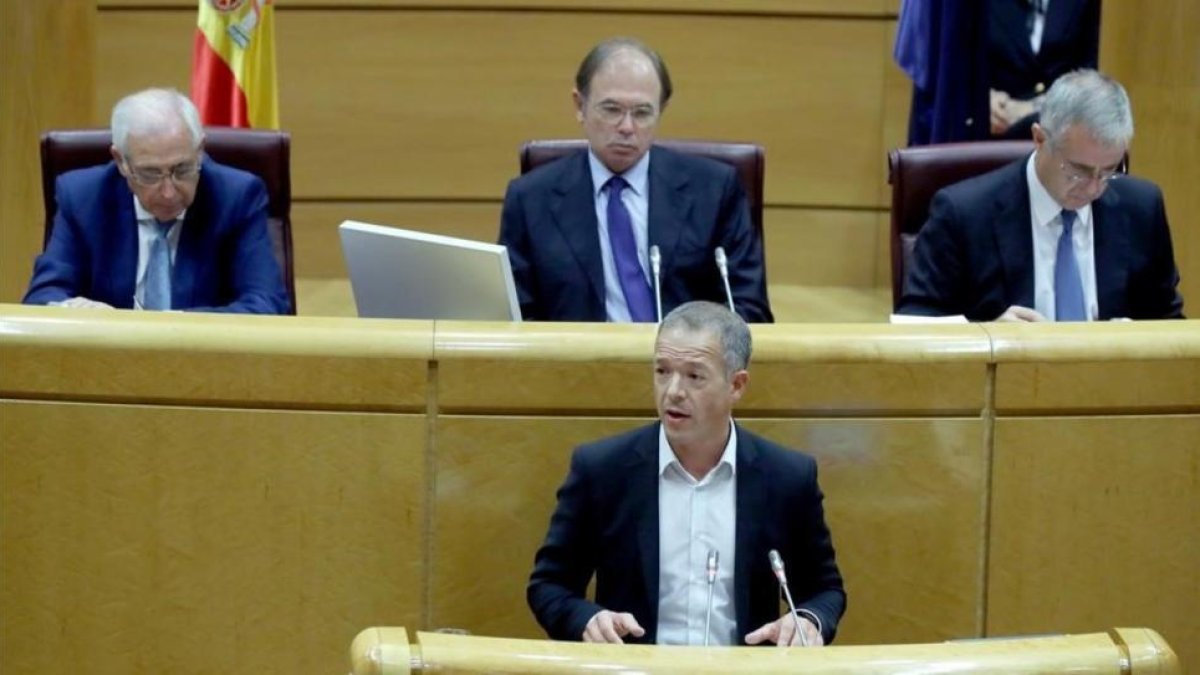 El portavoz socialista en el Senado, Ander Gil.-PERIODICO (EFE / KIKO HUESCA)