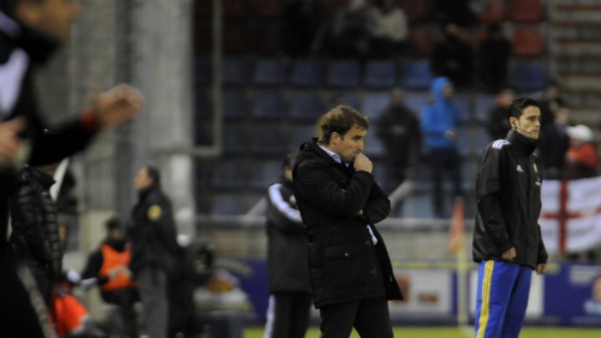 El técnico del Numancia, Jagoba Arrasate.-DIEGO MAYOR