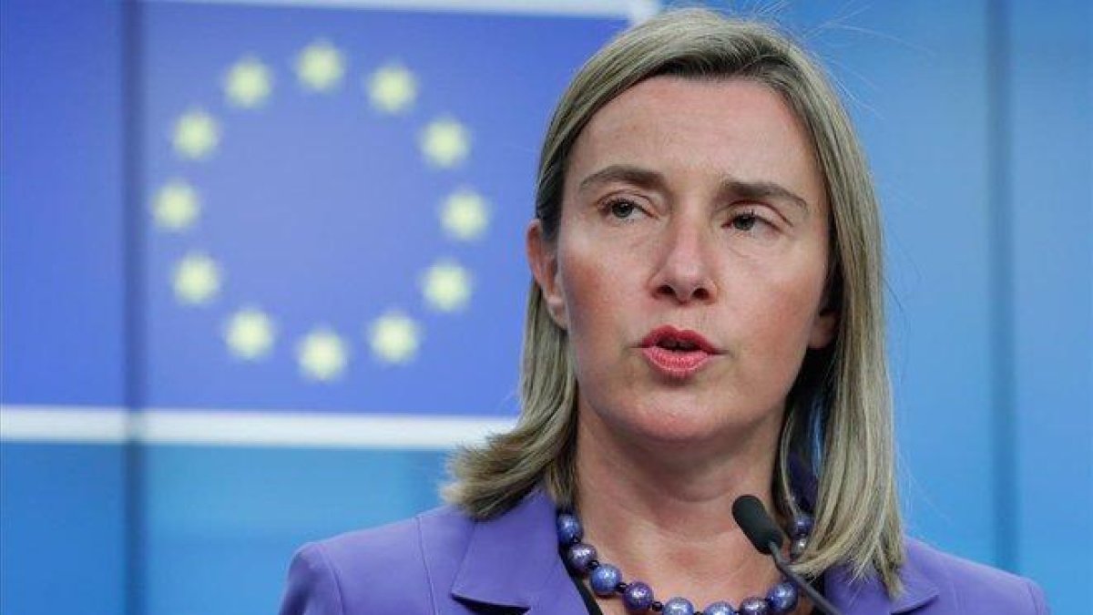 La alta representante de la Union Europea UE para la Política Exterior, Federica Mogherini.-STEPHANIE LECOCQ (EFE)