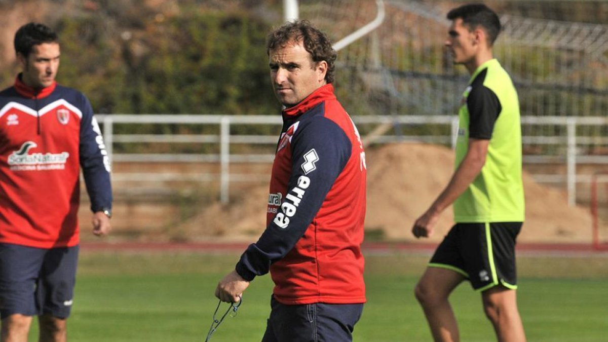 El técnico del Numancia, Jagoba Arrasate.-VALENTÍN GUISANDE