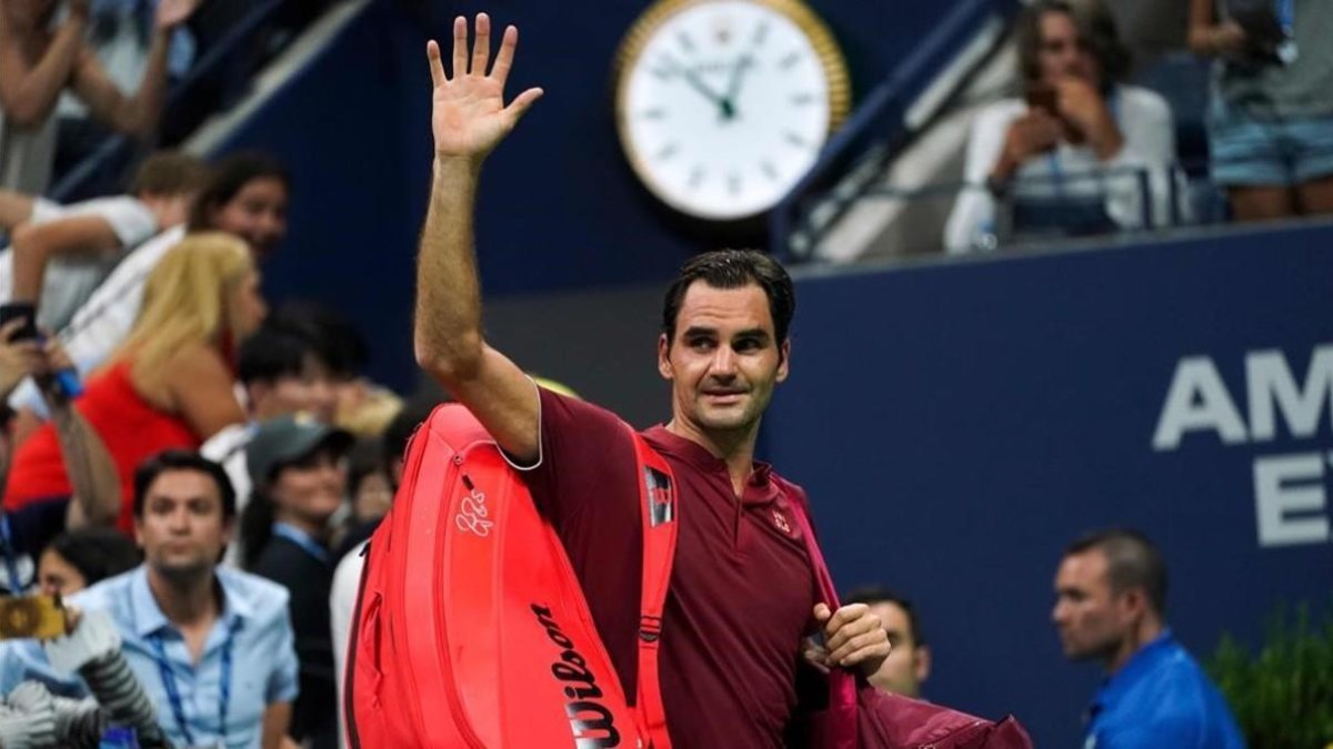 Federer se despide de los aficionados al caer eliminado en el Open USA.-EDUARDO MUNOZ ALVAREZ