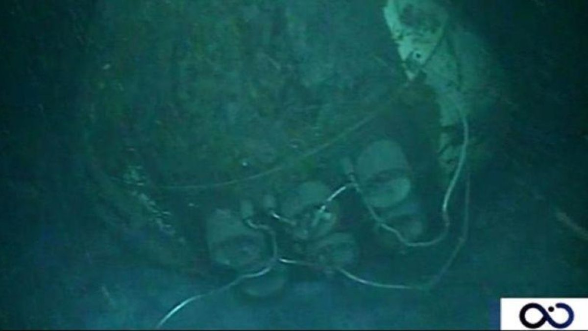 Restos del submarino ARA San Juan.-AFP