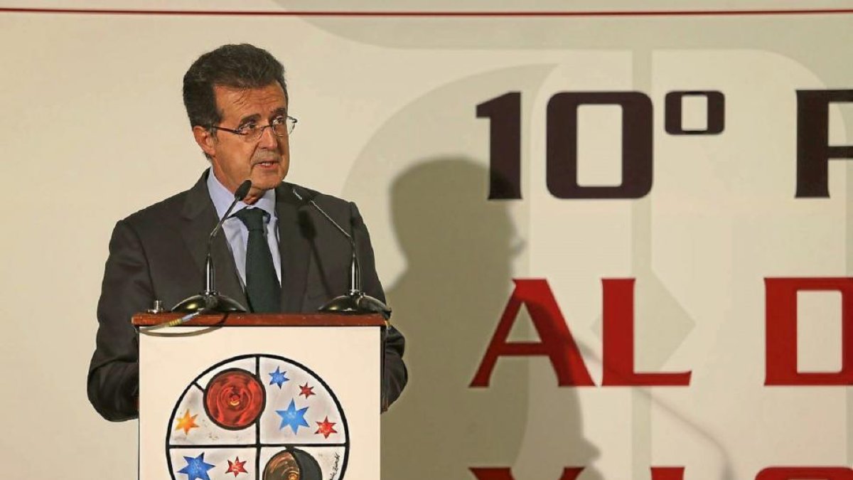 José Luis Ulibarri, durante su intervención-Ramiro