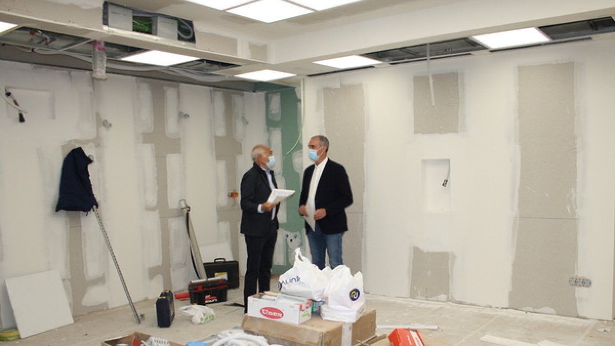Obras en el área de Oncología del hospital Recoletas Segovia en una imagen de archivo. ICAL