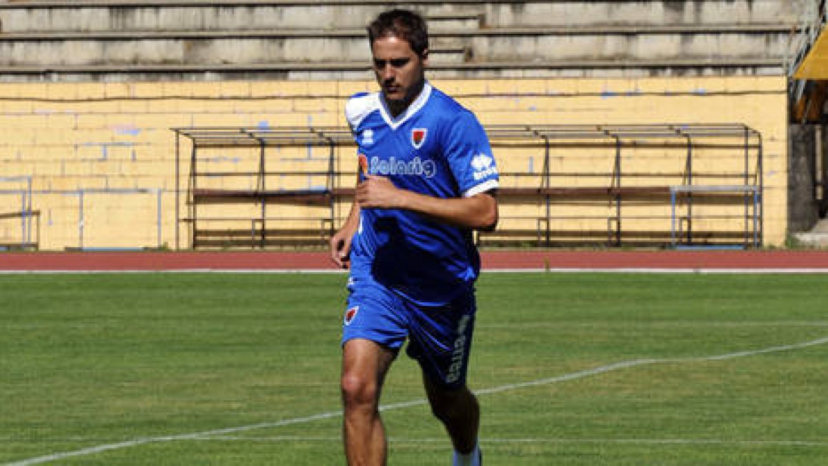 Culebras en uno de sus últimos entrenamientos con el Numancia. / V. Guisande-