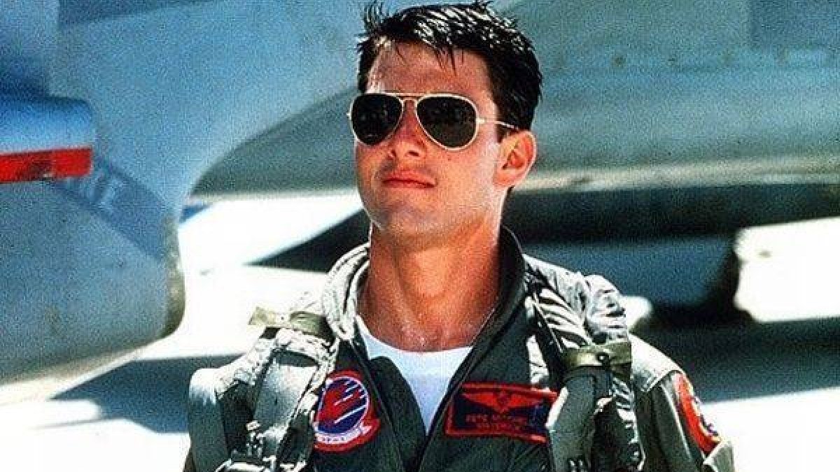 Tom Cruise, como teniente Mawerick, en 'Top Gun', el taquillazo de 1986.-