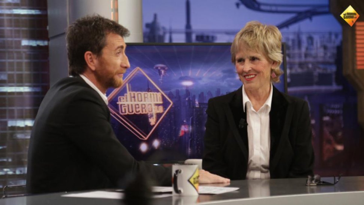 Mercedes Milá, en el programa de Antena 3 'El hormiguero', con Pablo Motos.-