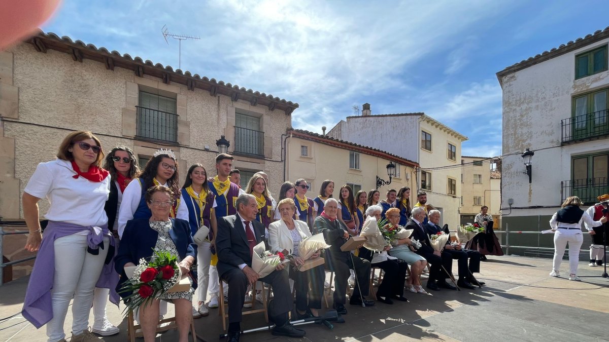 Mayores homenajeados en Ólvega.-HDS