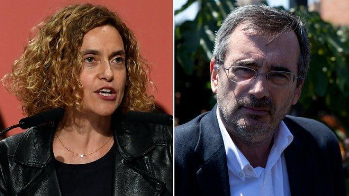 Meritxell Batet y Manuel Cruz.-