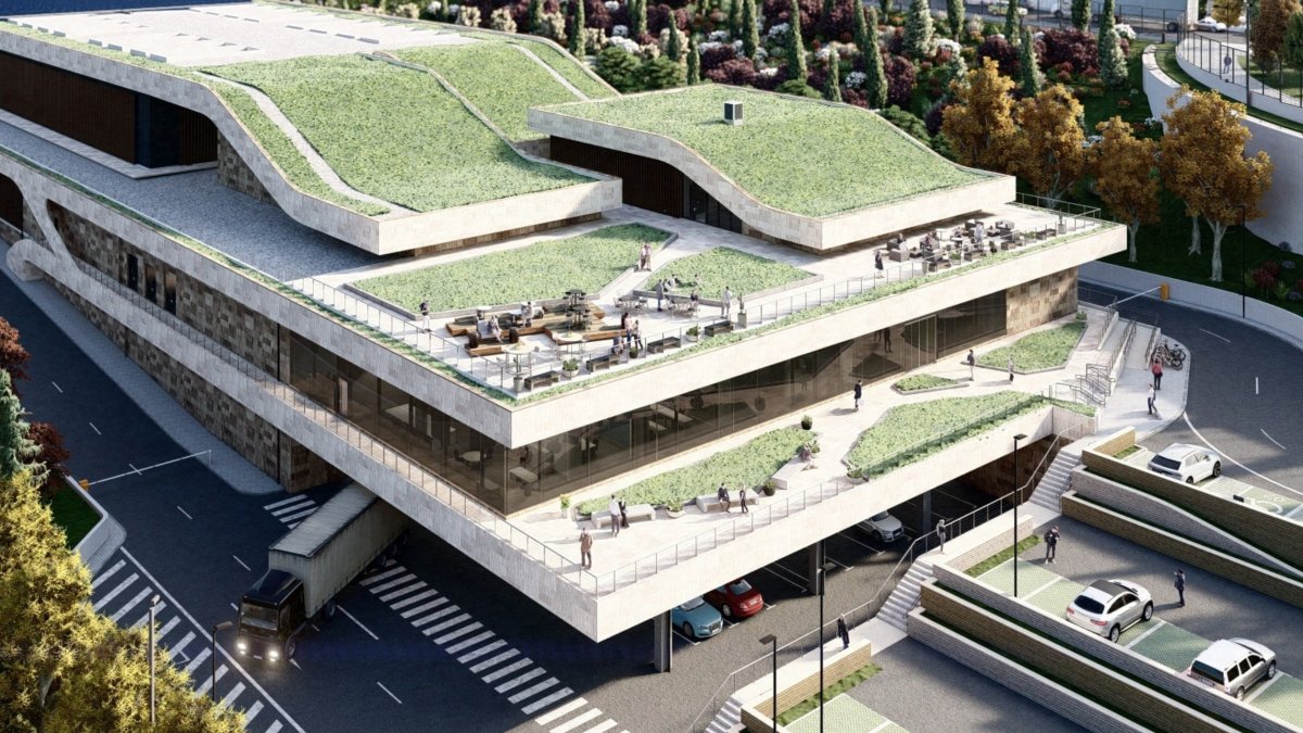 Recreación del futuro centro de datos de la Gerencia de Informática de la Seguridad Social en Soria. HDS