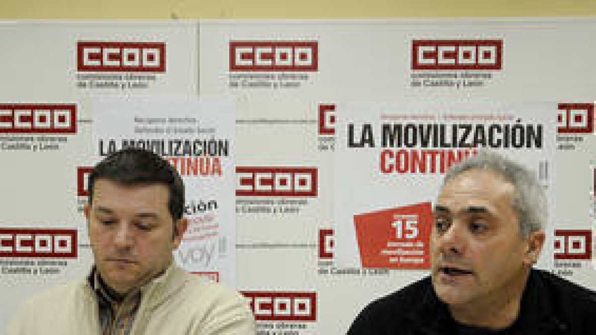 Fernando Garcés y Javier Medel, de CC OO. /U.S. -
