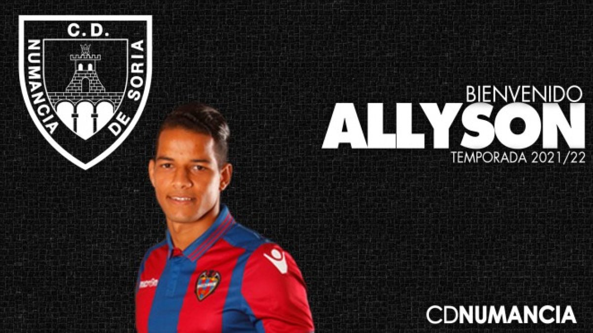 El delantero brasileño Allyson, nuevo jugador del Numancia. HDS