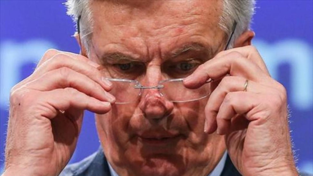 Michel Barnier, negociador jefe de la UE para el brexit, ayer en Bruselas.-EFE/STEPHANIE LECOCQ