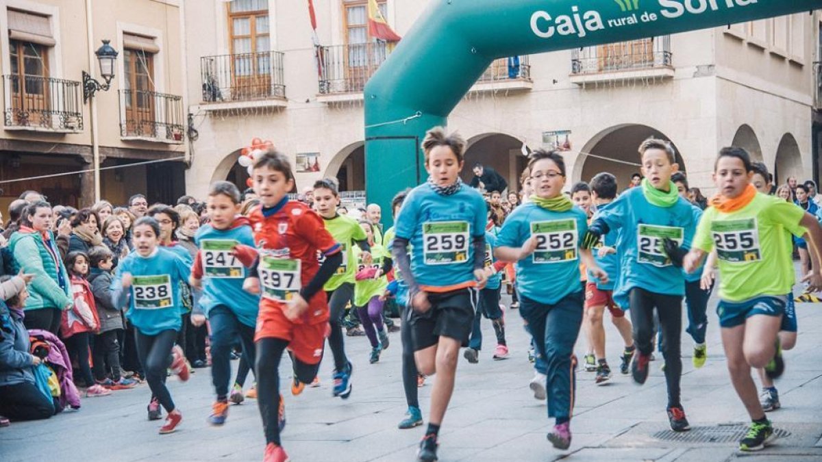 La prueba sanestebeña marcará el punto de partida de las citas atléticas de este año en Soria.-Cedida