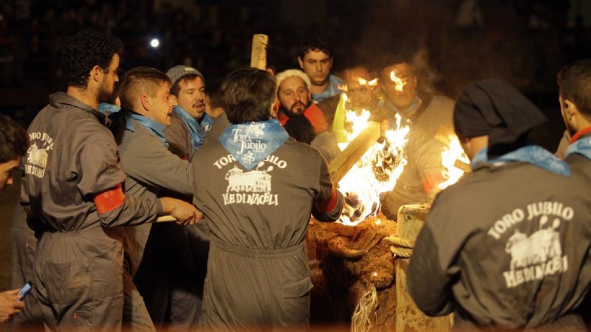 Animalistas en la última edición del Toro Jubilo.-Diego Mayor