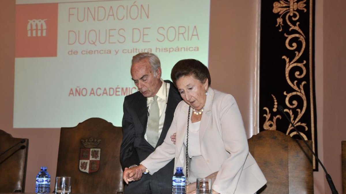 Los Duques de Soria en una fotografía de archivo.-Valentín Guisande