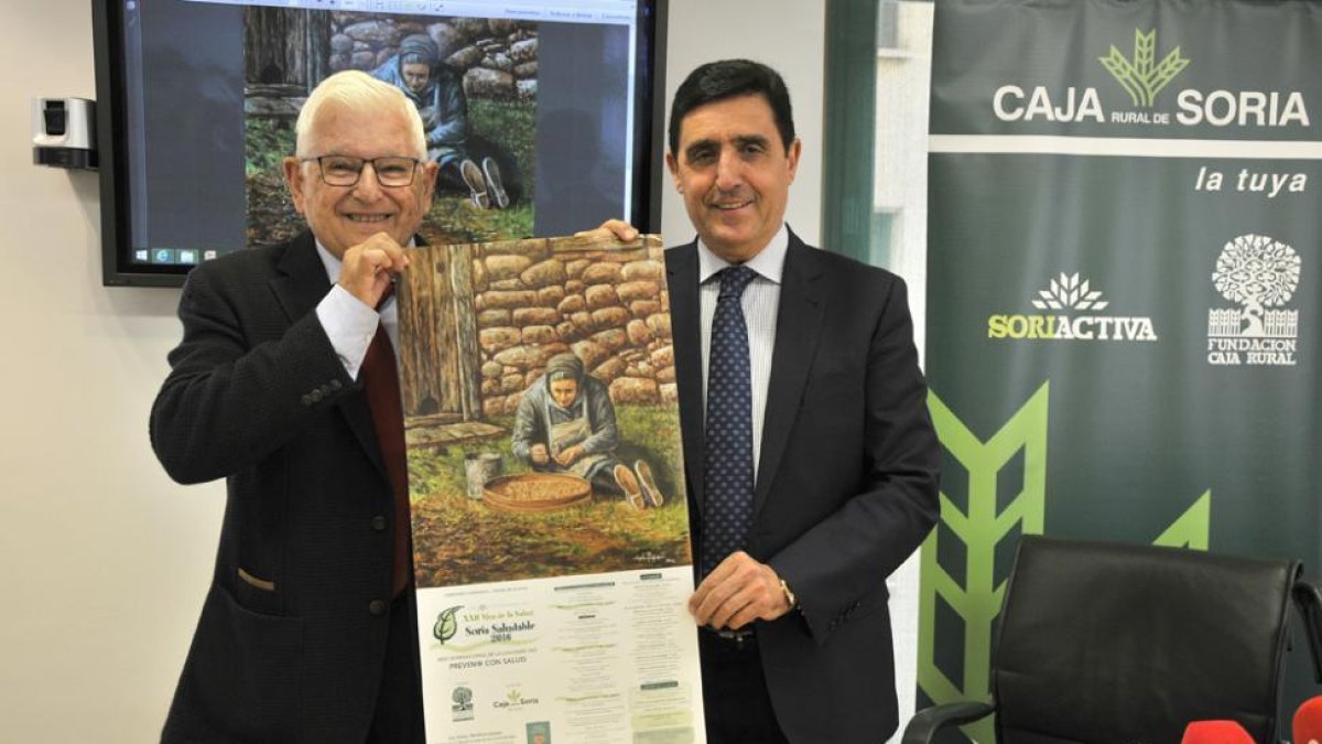 Juan Manuel Ruiz Liso y Carlos Martínez, ayer en la presentación.-Valentín Guisande