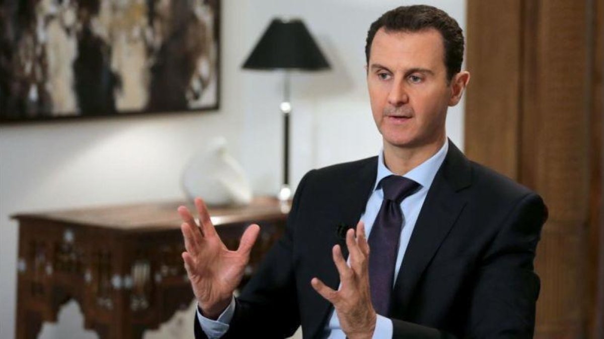 Asad, durante una entrevista con la agencia AFP, en Damasco, el 11 de febrero del 2016.-AFP / JOSEPH EID