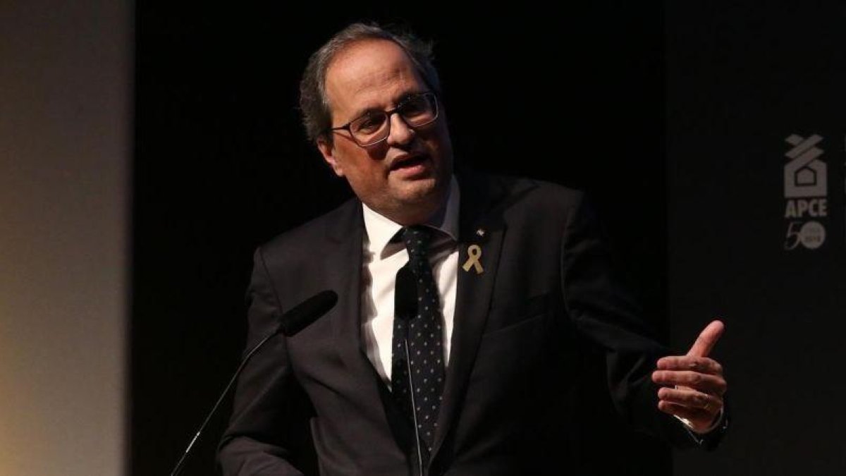 El presidente de la Generalitat, Quim Torra.-ELISENDA PONS