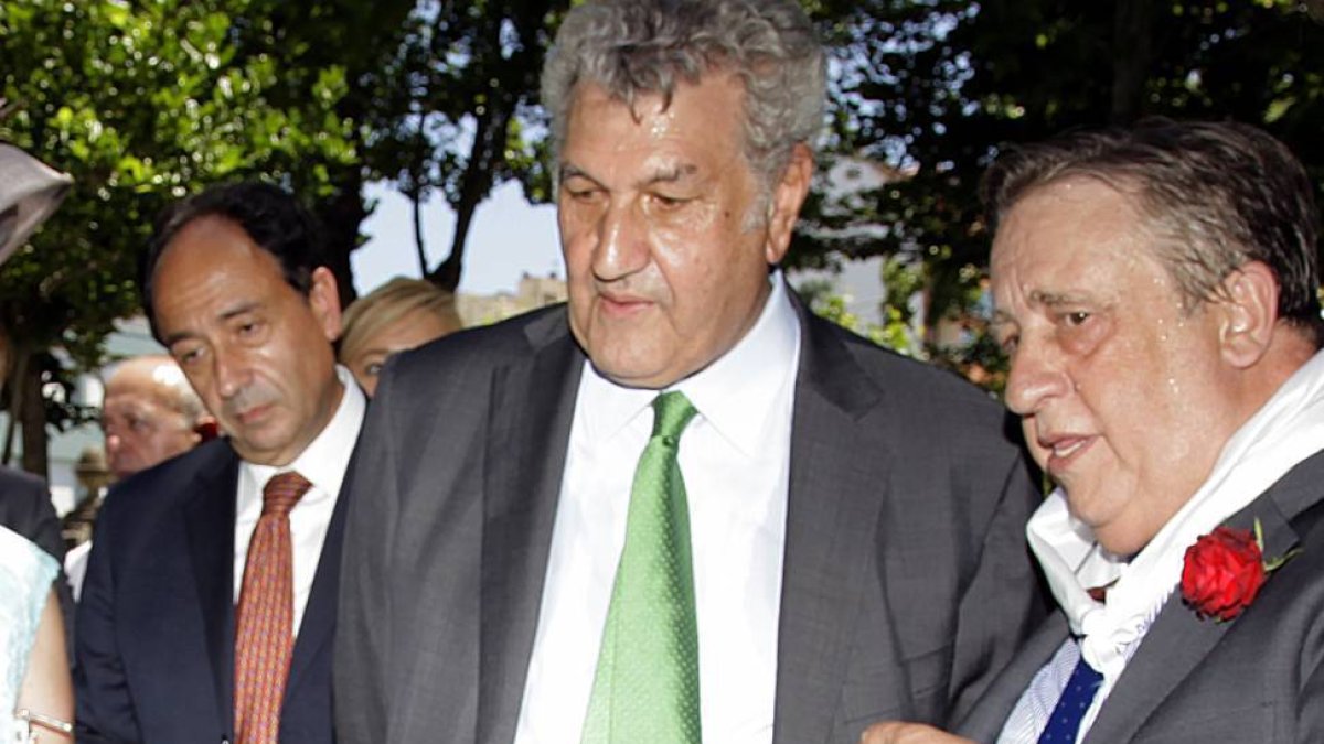 Jesús Posada, ayer, durante la celebración del Domingo de Calderas.-DIEGO MAYOR