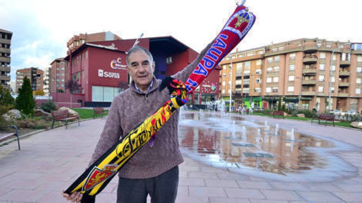 El delegado del campo del Real Zaragoza, el soriano Ángel Calvo Córdova. / ÁLVARO MARTÍNEZ-