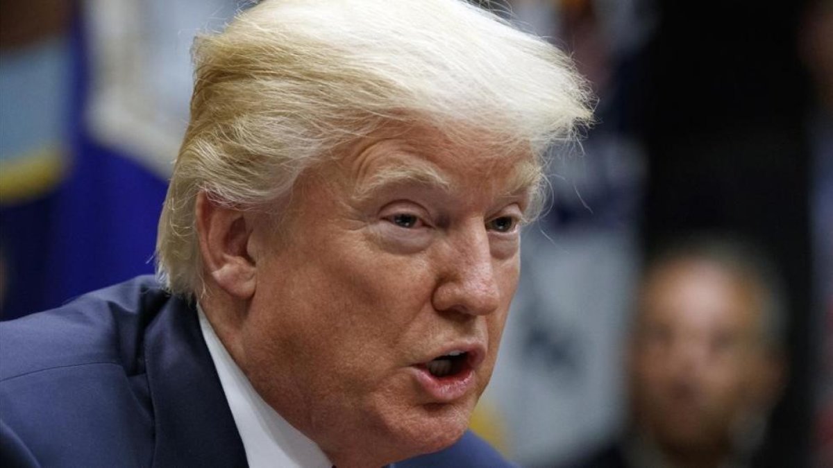 Donald Trump, durante una reunión en la Casa Blanca, el 31 de octubre.-/ AP / EVAN VUCCI