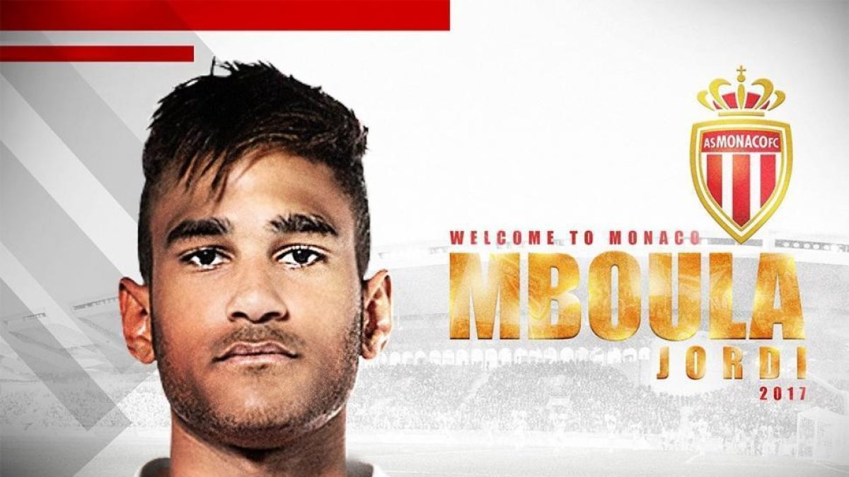 El Monaco anuncia el fichaje del joven azulgrana Mboula.-