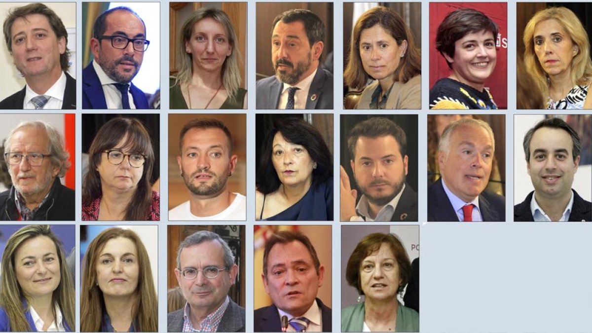 Los concejales del Ayuntamiento de la capital.-