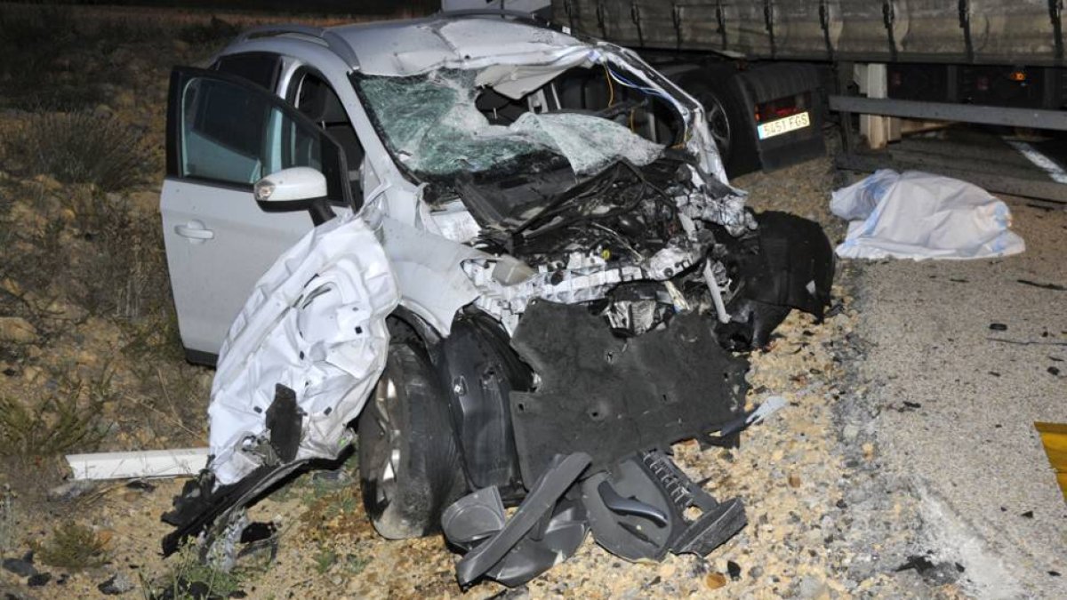 Un accidente de tráfico, en una imagen de archivo.-VALENTÍN GUISANDE