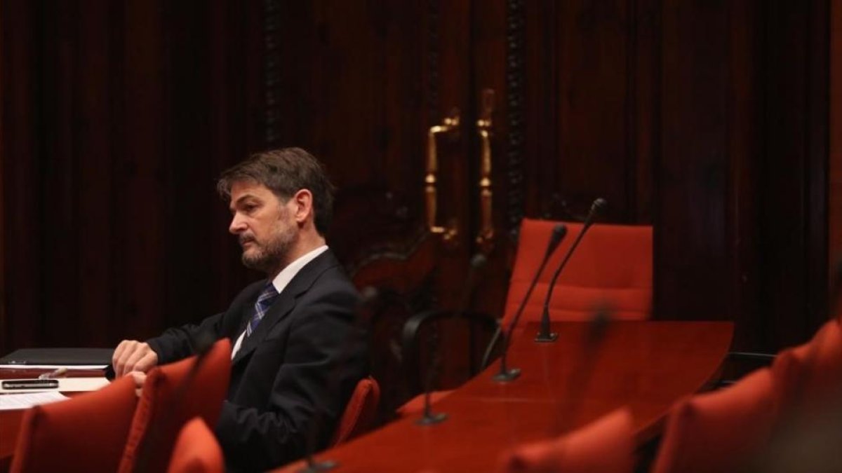 Oriol Pujol, en el Parlament, en junio del 2013.-JULIO CARBÓ