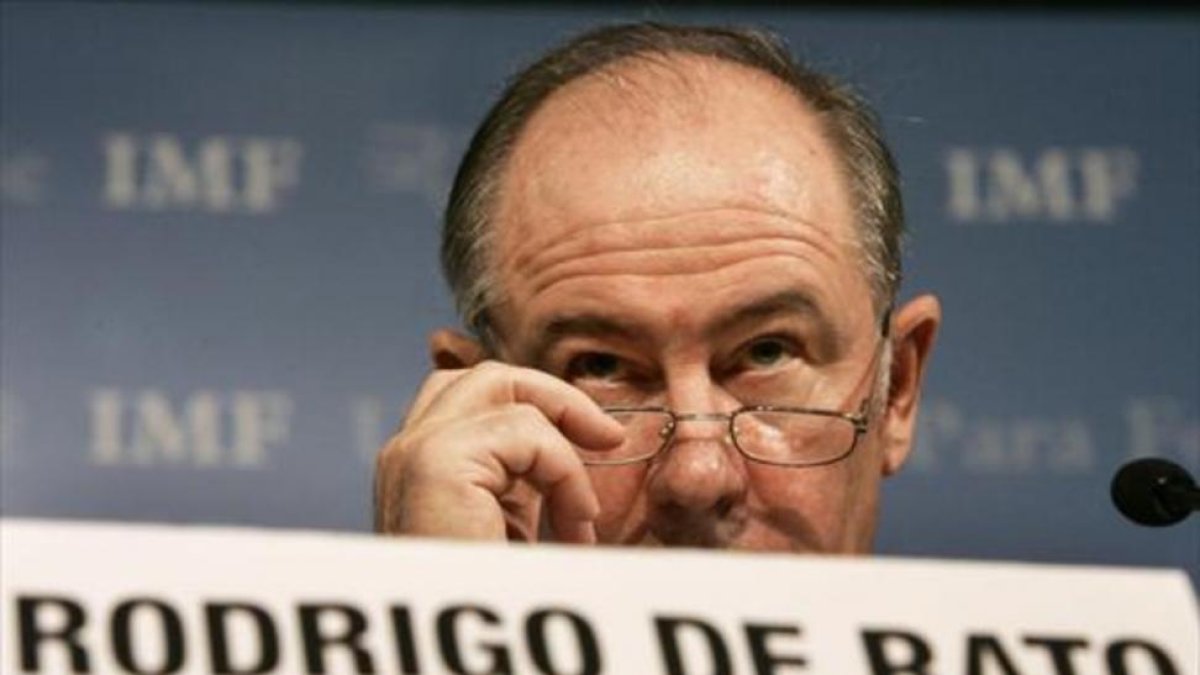 Rodrigo Rato, en el 2007, cuando aún era director del Fondo Monetario Internacional (FMI).-CHARLES DHARAPAK