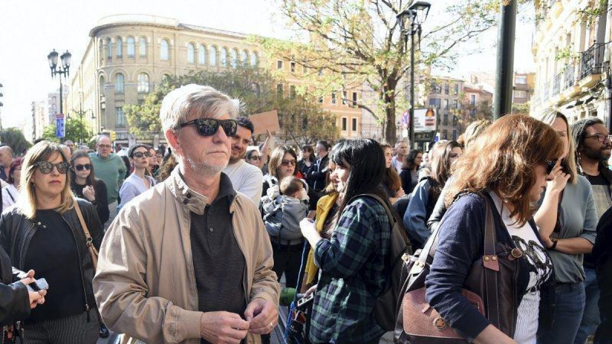 El alcalde en la manifestación de La Manada-ANGEL DE CASTRO