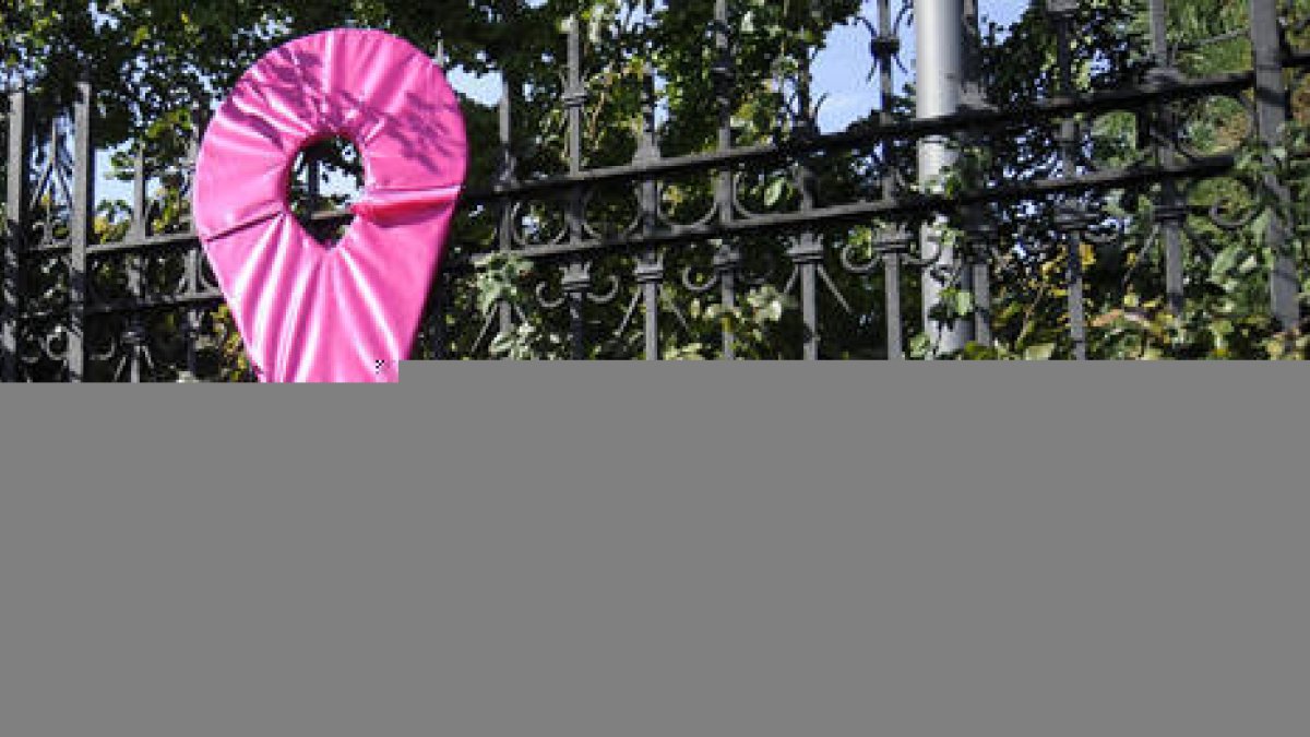 El lazo rosa símbolo de la lucha contra el cáncer de mama. / V.G. -