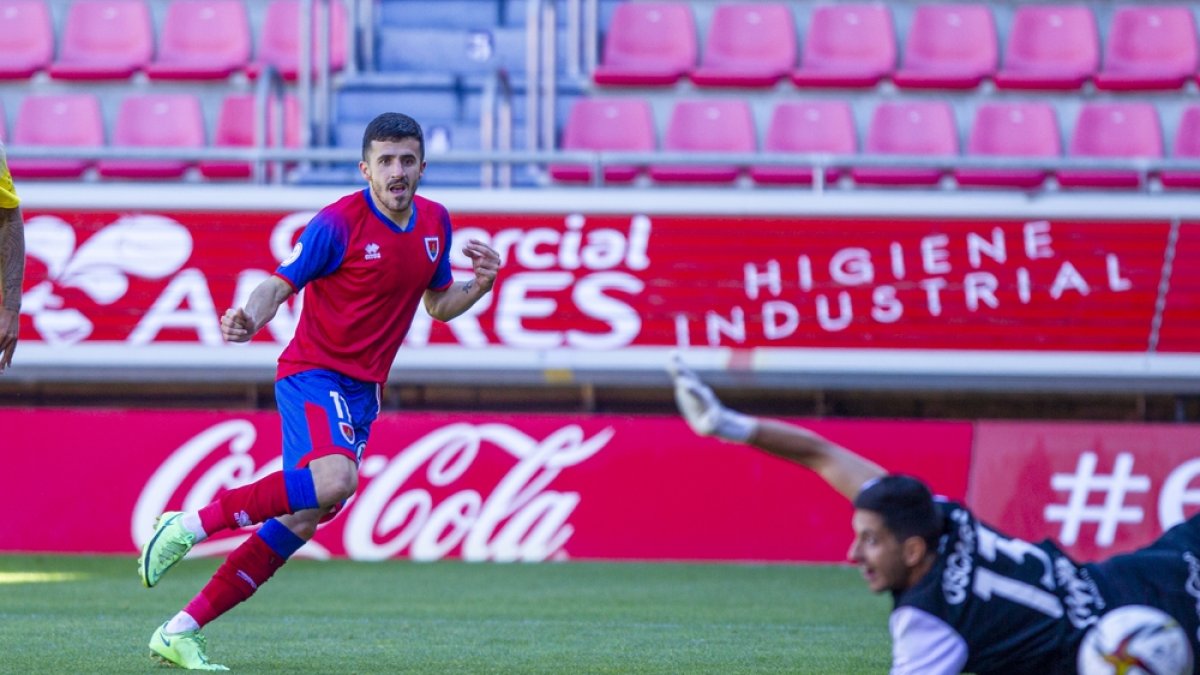 Tamayo es el pichichi del Numancia con cinco goles marcados. MARIO TEJEDOR