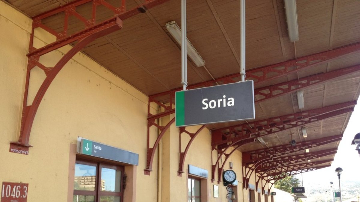 Estación de ferrocarril del Cañuelo, en Soria. HDS