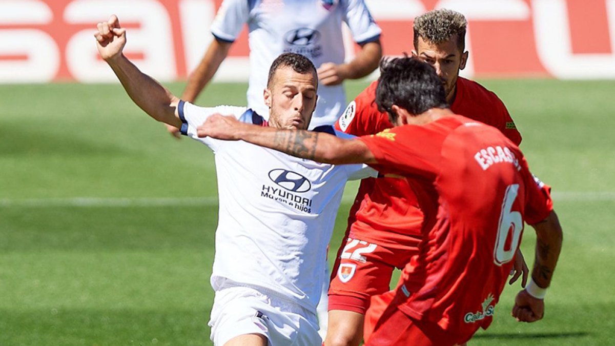 Imagen del Numancia-Extremadura de hace dos temporadas. HDS
