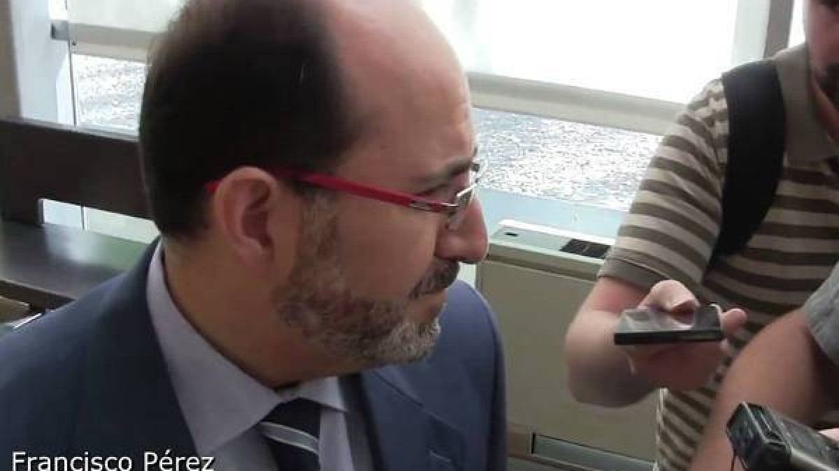 Francisco Pérez, administrador concursal, en la subasta que se ha producido esta mañana en el Juzgado de lo Mercantíl de Ciudad Real-