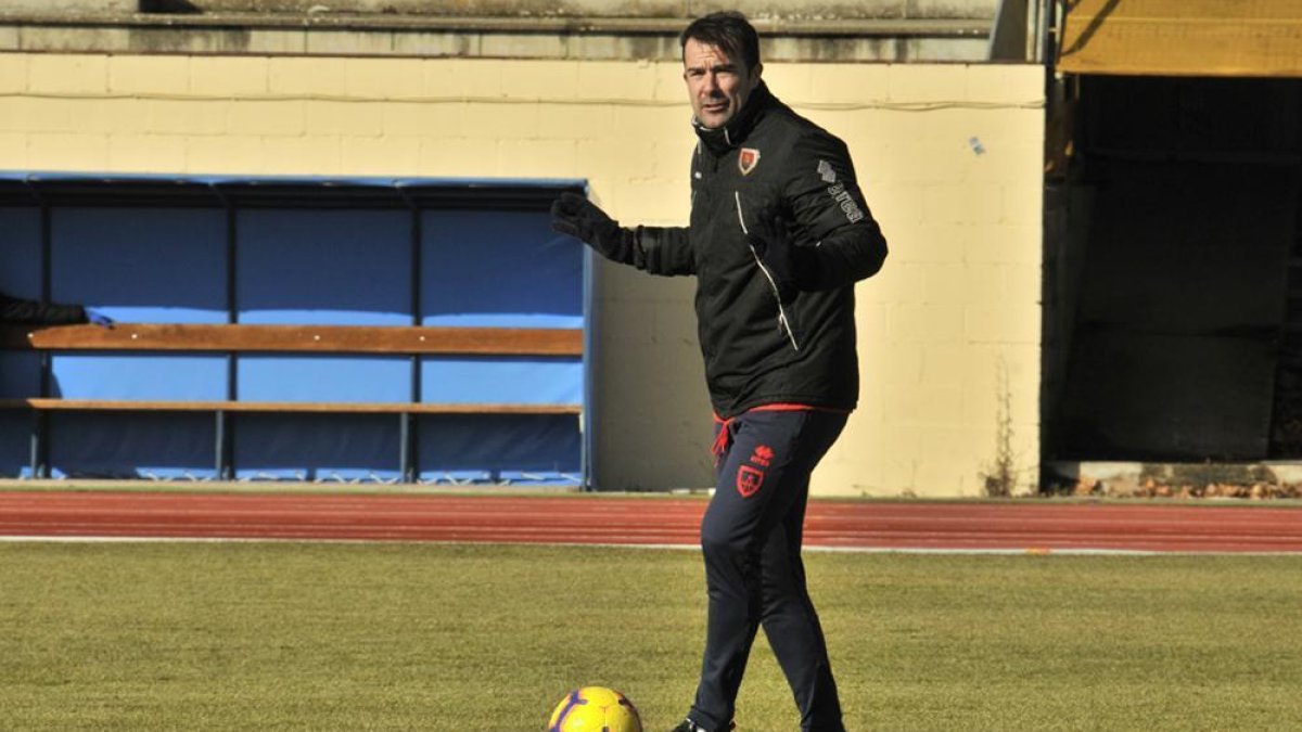 López Garai se mostró optimista respecto al futuro del equipo numantino.-Valentín Guisande