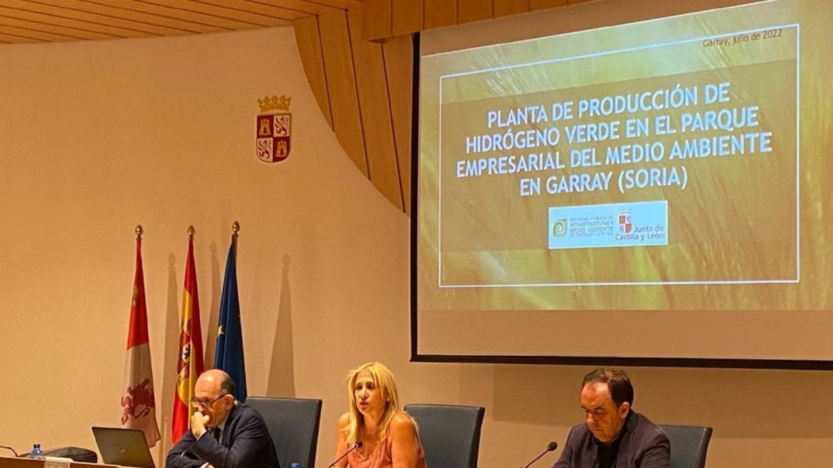 Presentación de la planta de hidrógeno, que se ubicará  en Garray en el PEMA.