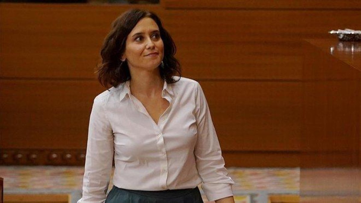 Isabel Díaz Ayuso, presidenta de la Comunidad de Madrid.-JOSE LUIS ROCA