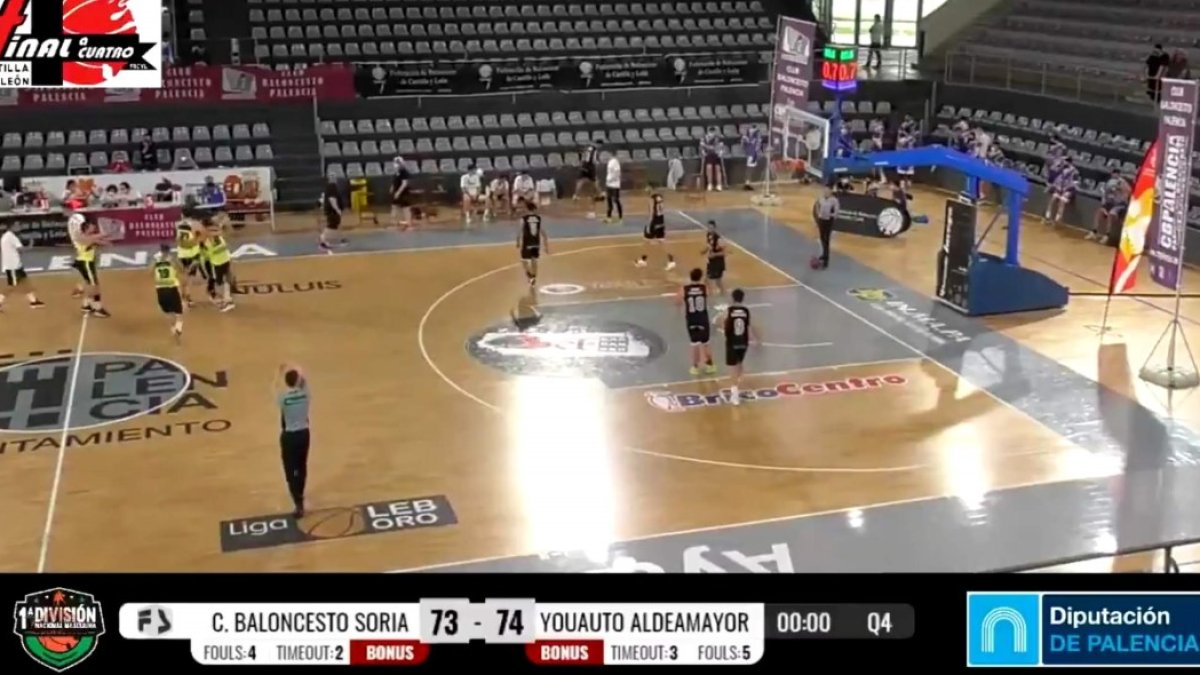 Imagen del partido de ayer del CSB ante Aldeamayor. HDS