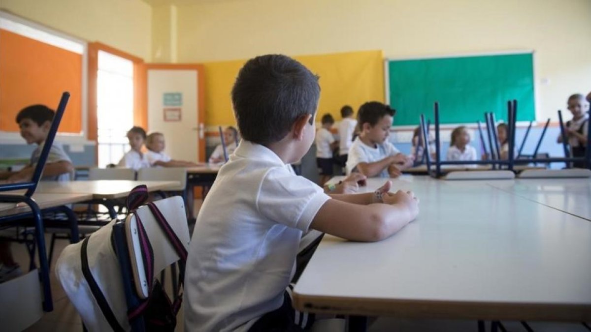 Clase de un colegio público en Madrid.-EFE / LUCA PIERGIOVANNI