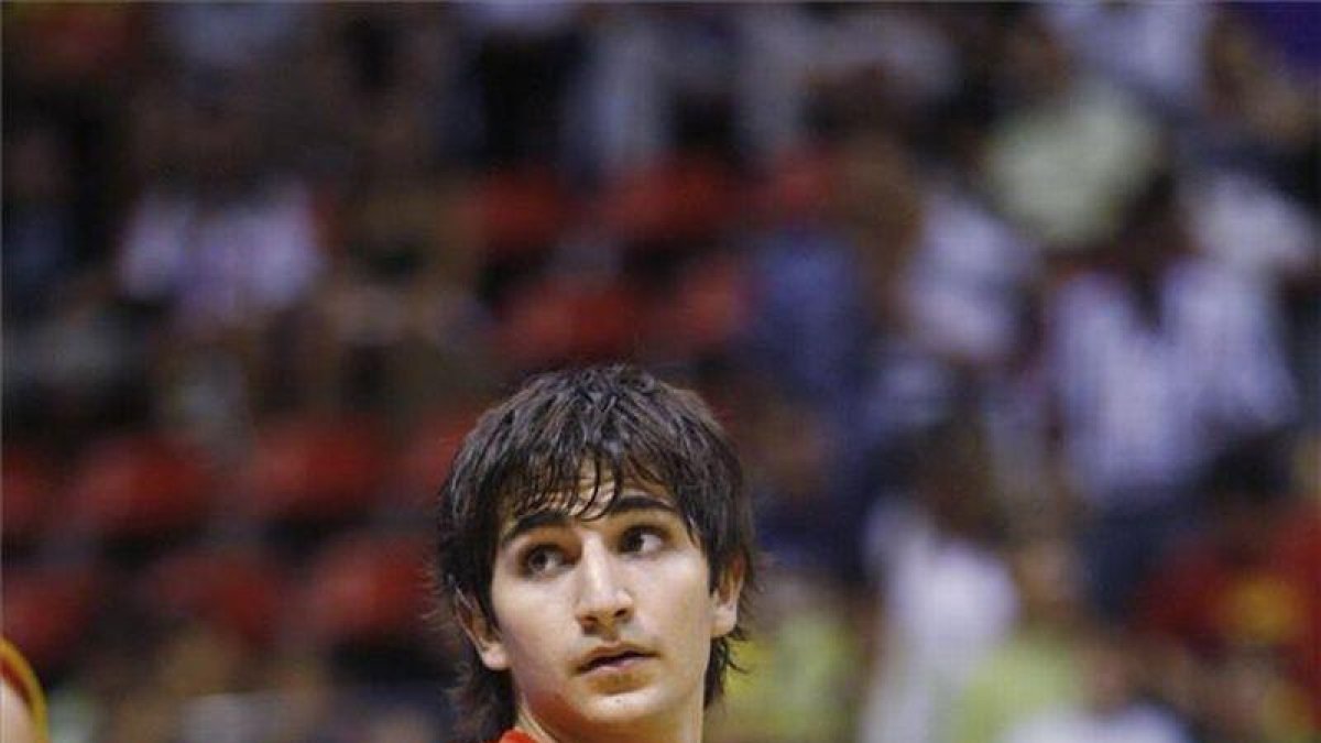 Ricky Rubio con la selección española.-ANGEL DE CASTRO