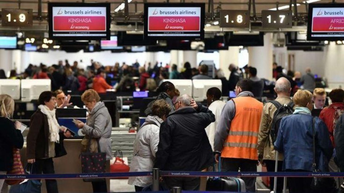 Aeropuerto internacional de Bruselas.-ERIC LALMAND
